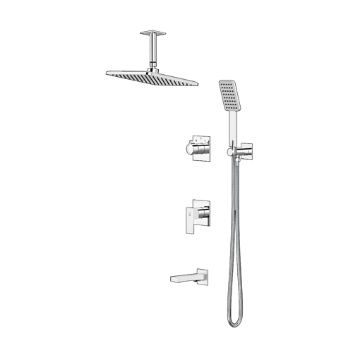 شیر حمام کاویان توکار نوژا با سردوش سقفی