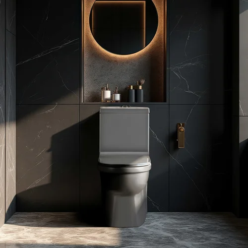 توالت فرنگی پارس سرام مدل شایا طوسی مونوبلاک